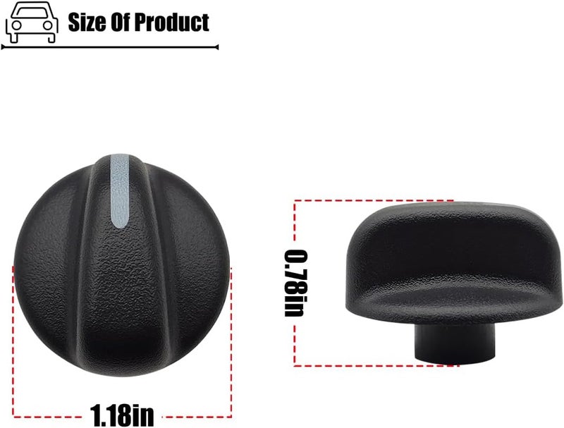 LXROAR01 AC Heater Control Knob Compatible with Jeep Wrangler 1997 1998 Year, Blower Fan knob for 4882790 - Image 2